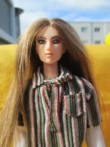OOAK OBITSU ARTICULATED DOLL W/REPAINTED FACE &REROOTED HAIR WEARING NICE OUTFIT - Bild 1 von 13