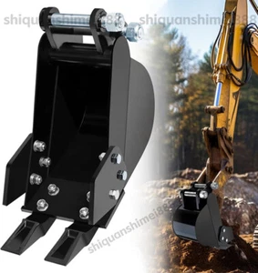 200mm Narrow Digging Bucket For Mini Excavators 7.87in Trenching Attachment - Picture 1 of 18
