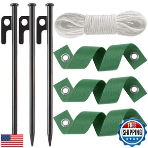 Usedgdig Heavy Duty Tree Stake Kits Steel Tree Stakes and Supports for Young - Picture 1 of 5