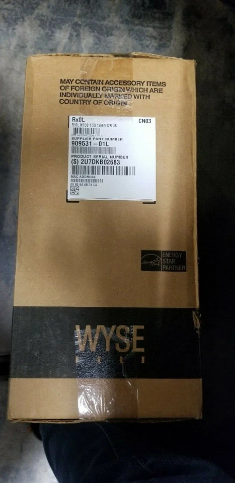WYSE Rx0L 909531-01L R10L,WTOS,1.5G,128F/512R,US NEW! - Image 1 of 1