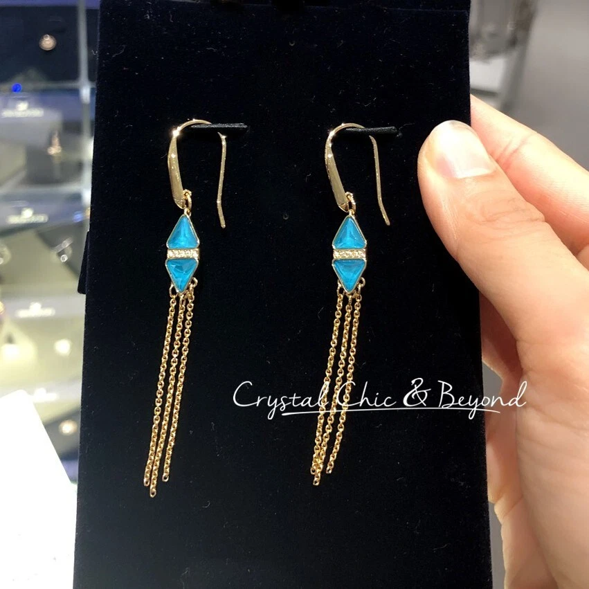 AUTHENTIC SWAROVSKI BRAND NEW Labyrinth Chandelier Earrings Triangle 5373678 - Imagem 1 de 1