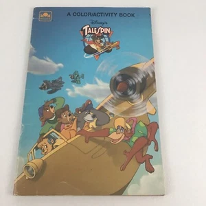 RARE Golden Disneys Tale Spin Color Activity Book Maze Connect Dots Vintage 1990 - Picture 1 of 7