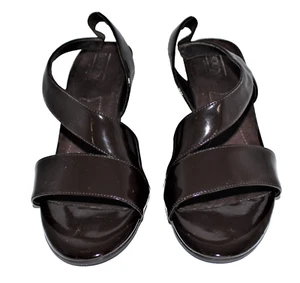 Aerology By Aerosoles Women's Size 9.5 Brown Strappy Sling Back Sandals Vivid - Picture 1 of 10