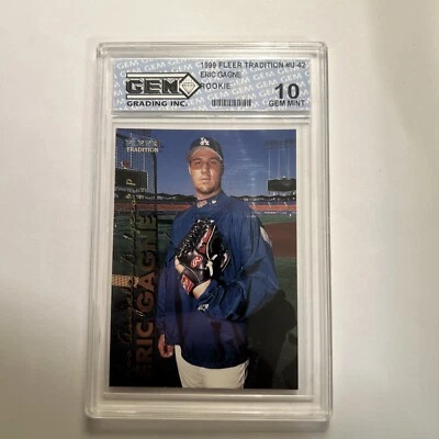 1999 Fleer Tradition Update Eric Gagne Rookie #U-42 Graded 10 Gem Mint - Image 1 of 2