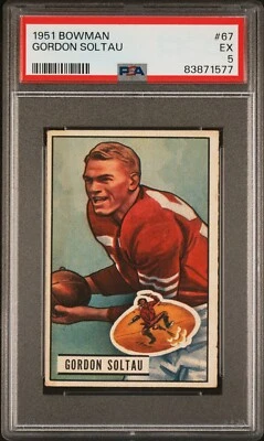 1951 BOWMAN 67 GORDON SOLTAU PSA 5 EX - Image 1 of 2
