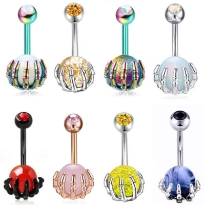 Stainless Steel Belly Button Piercing Navel Bars Ring Body Jewellery Barbell - image 1 of 4