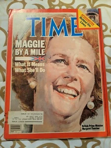 MAGAZINE TIME JUNE 20, 1983 MAGGIE BY A MILE WHAT IT MEANS WHAT SHE'LL DO - Picture 1 of 4