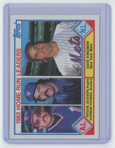 1983 Topps Baseball Reggie Jackson/Gorman Thomas/Dave Kingman . California