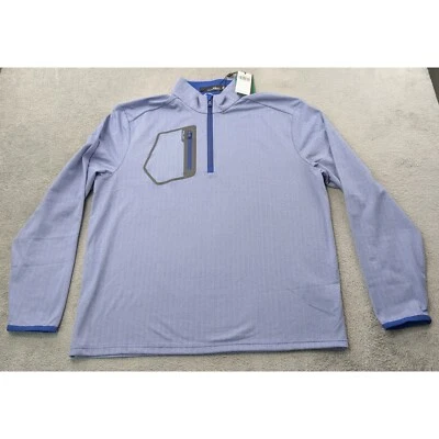 RLX Ralph Lauren Golf Pullover 1/4 Zip Pocket Long Sleeve Top Size L Herringbone - Image 1 of 4
