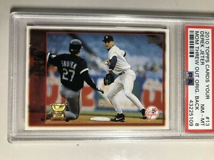 2010 Topps Derek Jeter 1997 Reprint #13 - PSA8