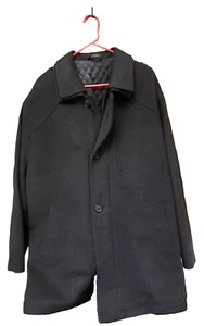 Alfani Exclusively for Macy's Wool Jacket Mens 42R Quilted Lining Black - Picture 1 of 6