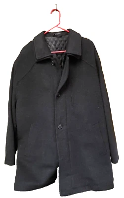 Alfani Exclusively for Macy's Wool Jacket Mens 42R Quilted Lining Black - Image 1 of 4