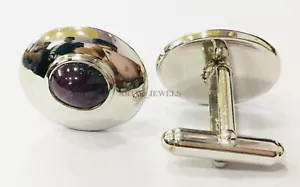 Gemello In Argento Sterling 925 Con Pietra Preziosa Riscaldata Ruby #2539 - Foto 1 di 4