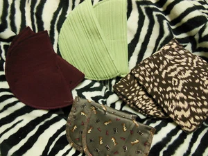 Lot Of 4 Pairs Of Shoulder Pads For Vintage Dress B4 - Picture 1 of 5