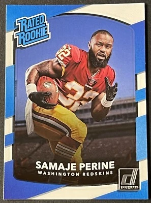 #306 SAMAJE PERINE Rated Rookie RB 2017 DONRUSS - Image 1 of 2