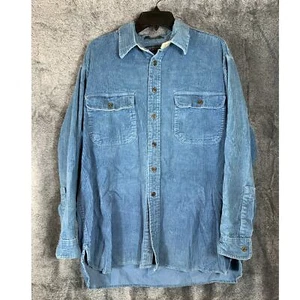 Claybrooke Outdoors Corduroy Long Sleeve Button Up Shirt Men L Shacket Gorpcore  - Picture 1 of 10