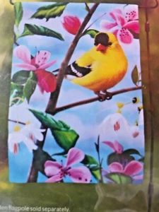 GOLDFINCH GARDEN FLAG 12.5 X 18 CLOSEOUT - Picture 1 of 3