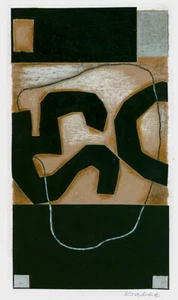 Krabbe, Norbert (1951 Demmin, lebt in Koserow/Usedom) "C 4" Collage Informel - Bild 1 von 5