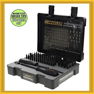 Wheeler Professional 100-piece Screwdriver Set with Premium Latching Hard Case - Picture 1 of 6