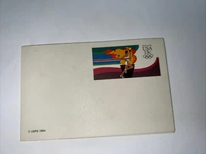 USPS Scott UX102 13c Olympic Torch Runner 1984 VG/F (Very Good/Fine) Postal Card - Picture 1 of 1