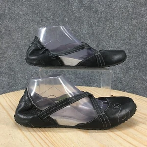 Ahnu Shoes Womens 10 Karma Latitude Black Mary Jane Leather Slip On Round Toe - Picture 1 of 19