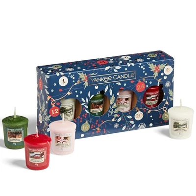 Yankee Candle Gift Set - 4 Scented Votive Candles Christmas Countdown Collection - Image 1 of 4