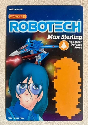 Matchbox Robotech MAX STERLING Never Used Blister Card Package - MINT! - Image 1 of 3