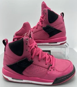 Air Jordan Flight 45 High Premium Vivid Pink 547769-601 Women’s Size 7Y - Picture 1 of 10