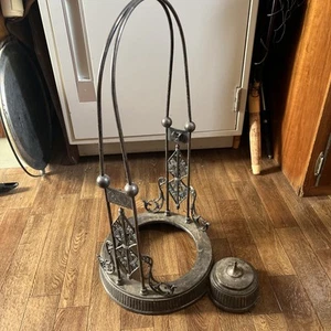 Antiker Pairpoint Mfg Co. Topflappen Ständer Vierfach Silber Teller 1809 - Bild 1 von 8