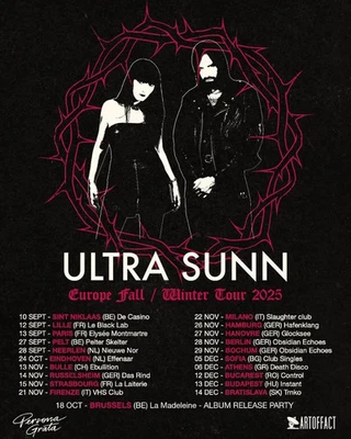 ¡¡¡LO ÚLTIMO!!! Póster Ultra Sunn Europe Otoño/Invierno Tour 2025 Foto 1 de 4