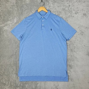 Polo Ralph Lauren Performance Polo Para Hombre Medio Azul Golf Informal - Imagen 1 de 8