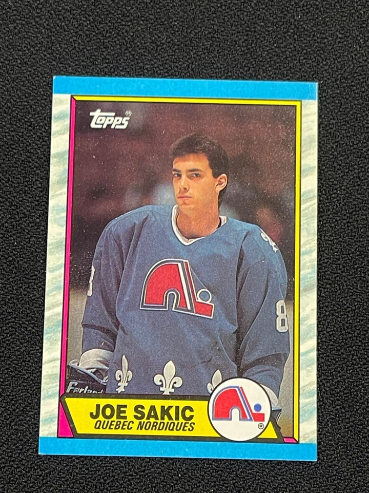Joe Sakic Rookie #113 1989 Topps Quebec Nordiques Hockey Card NHL NM - Image 1 of 1