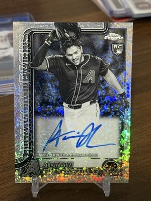 2025 Topps Chrome Black White Mini-Diamond Refractor Adrian Del Castillo Auto RC - Image 1 of 4