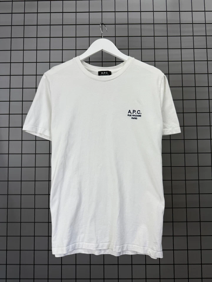 A.P.C. logo-print cotton t-shirt men's size L Duties Paid (USA) - Image 1 of 4