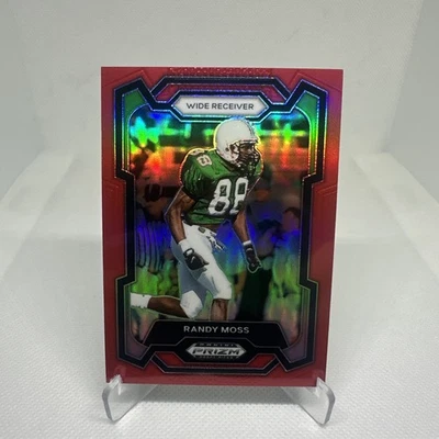 Selecciones de draft Panini Prizm 2024 Red Prizm/299 Randy Moss #83 Salón de la fama Foto 1 de 2