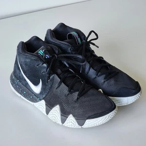 Nike Kyrie 4 IV Mens 9 Black White Ankle Taker Sneakers Athletic Shoes Shark - Picture 1 of 21