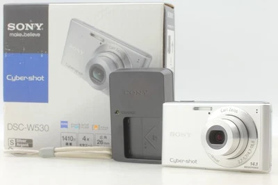 [Top MINT] SONY Cyber Shot DSC-W530 Silver 14.1MP Digital Camera 4x Zoom JAPAN - Image 1 of 4