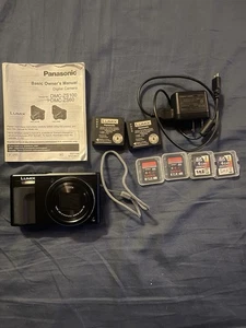 Panasonic LUMIX ZS60 Digitalkamera schwarz 18MP 4K WLAN 30x Bundle getestet funktioniert - Bild 1 von 7