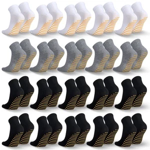 50 Pairs Non Slip Slipper Socks with Grips Men's Anti Skid Yoga Socks with Gr... - Picture 1 of 6