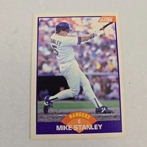 MIKE STANLEY 1989 Score #241 No Copyright Promo Prototype Variation Rangers - Picture 1 of 2