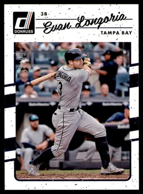 Evan Longoria #155 2017 Panini Donruss prueba acuosa Tampa Bay Rays/49 Foto 1 de 3