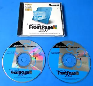 Microsoft Office FrontPage 2000 Upgrade Version w Product Key 2 CD Set and Book - Picture 1 of 8