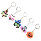 30 Pcs Halloween Keychain Ring Skulls Keyring Pendant Decoration Pumpkin Bags