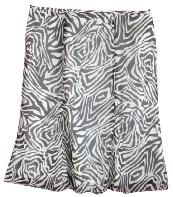 SK13853-LE 套装女式聚镶板 A 字裙动物斑马米色棕色 16 — 第 1/4 张图片