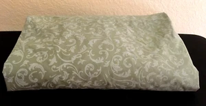 Sábana Ajustable COMPLETA JCPenney Home 60% Algodón Pima Verde Sucio Pseudo Paisley NUEVA - Imagen 1 de 3
