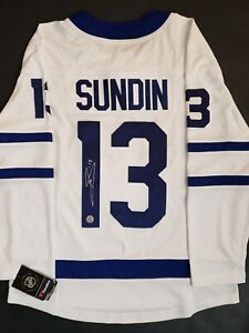 Mats Sundin Autographed Toronto Maple Leafs White Fanatics Jersey AJ Sports COA