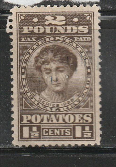 U.S. 1-1/2 cent 2 Pound Potatoes  Scott #RI2  MINT MNH - Image 1 of 1