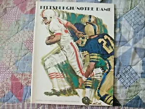 1966 NOTRE DAME PITT PROGRAM College Football Pittsburgh FIGHTING IRISH CHAMPS! - Picture 1 of 3