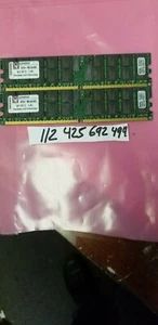 8GB KIT 2X 4GB DDR2 PC2-3200R DDR2-400MHZ 2546X4 36CHIPS 240PIN ECC REGISTERED - Picture 1 of 1