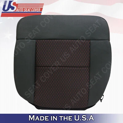 Ford F-150 Sport 2007 2008 conductor cubierta de asiento inferior de tela 2 tonos negro y rojo Foto 1 de 4